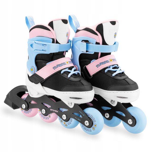 Rolki SPOKEY Joy (rozmiar 31-34) Czarno-zielono-niebieski