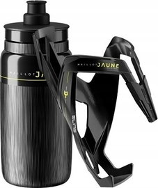 Zestaw ELITE Koszyk Custom Race Plus + Bidon Fly Tex Maillot Jaune 550ml