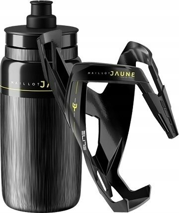 Zestaw ELITE Koszyk Custom Race Plus + Bidon Fly Tex Maillot Jaune 550ml