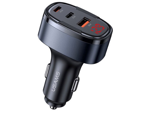 Ładowarka samochodowa USAMS C42 100W Fast Charge Czarny