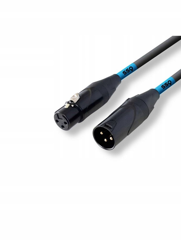 Kabel SSQ XX3 XLR męski - XLR żeński 3 m