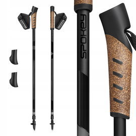 Kijki do nordic walking SPOKEY Peak (105-135 cm) Czarny