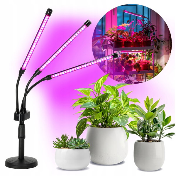 Lampa LED do roślin KOBI Design Vitaro 3 ST 001515