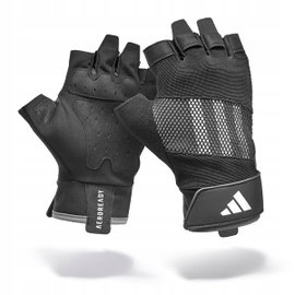 Rękawice treningowe ADIDAS Performance Training (rozmiar S) Czarno-szary