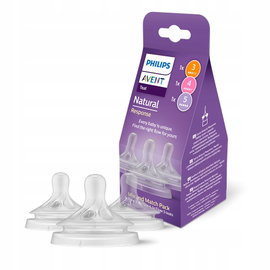Smoczek PHILIPS Avent Natural SCY960/03 Przezroczysty 1 m+ 3 m+ 6 m+ 3 szt.