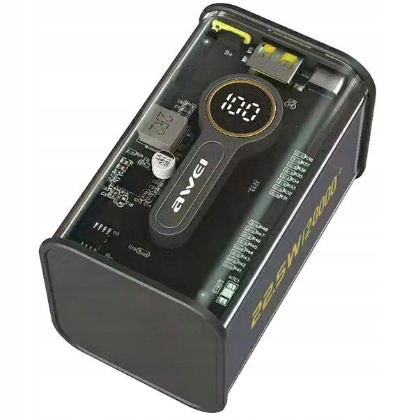 Powerbank AWEI P180K 20000 mAh Czarny
