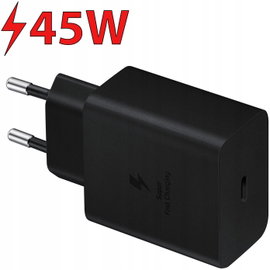 Ładowarka sieciowa SAMSUNG EP-T4510 45W + Kabel USB Typ-C-USB Typ-C Czarny