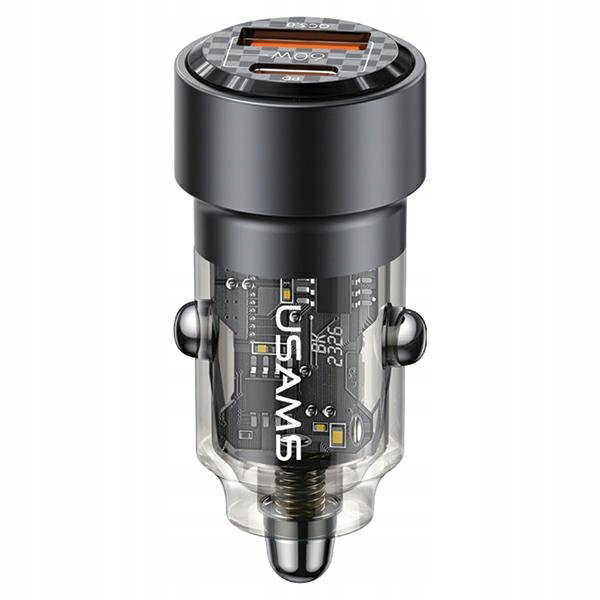 Ładowarka samochodowa USAMS C39 60W Fast Charge Czarny