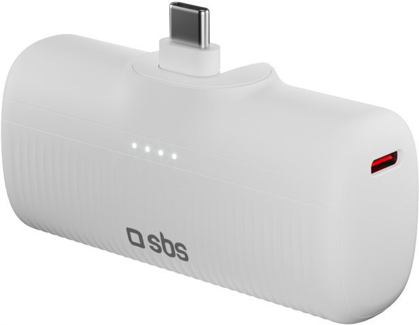 Powerbank SBS TEBB5000PLUGWGRS EcoPower 5000 mAh 10W Biały