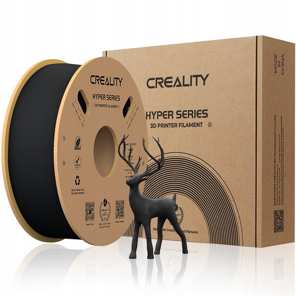 Filament CREALITY Hyper PLA, Średnica 1.75 mm Czarny