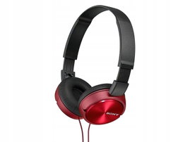 Słuchawki nauszne SONY MDRZX310R.AE Czerwony