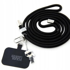 Pasek KARL LAGERFELD CBDY Cord Czarny