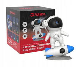 Projektor gwiazd z głośnikiem HAWK HW-STAR03 Astronauta Rakieta