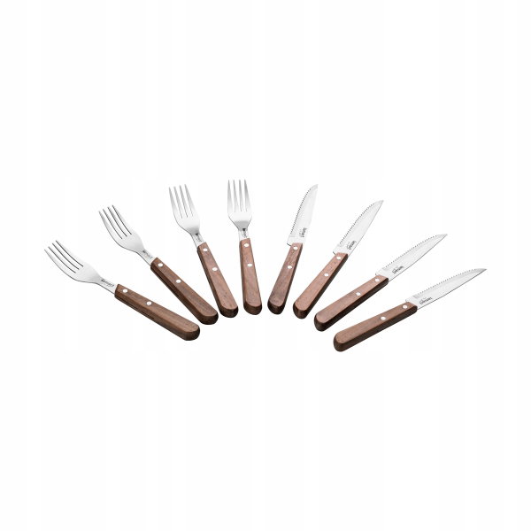 Zestaw sztućców LAMART LT2062 Walnut (8 elementów)