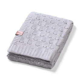 Kocyk dzianinowy BABYONO 1479/02 Szary