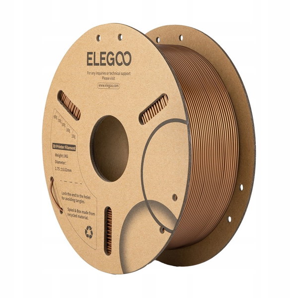 Filament ELEGOO PLA Średnica 1.75 mm 1 kg Brązowy