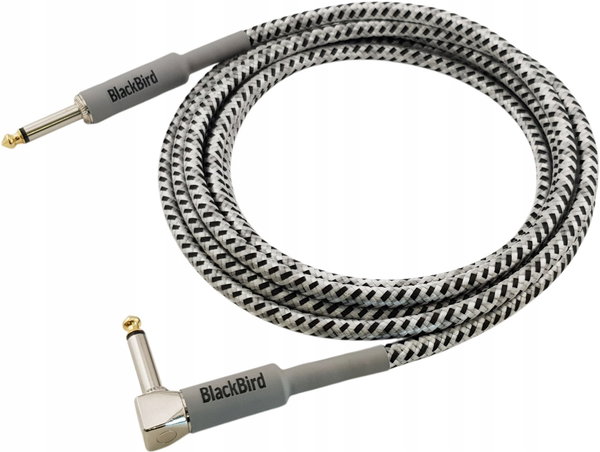 Kabel BLACKBIRD BBIC6K-PS7-BW Jack 6.3 mm kątowy - Jack 6.3 mm 6 m