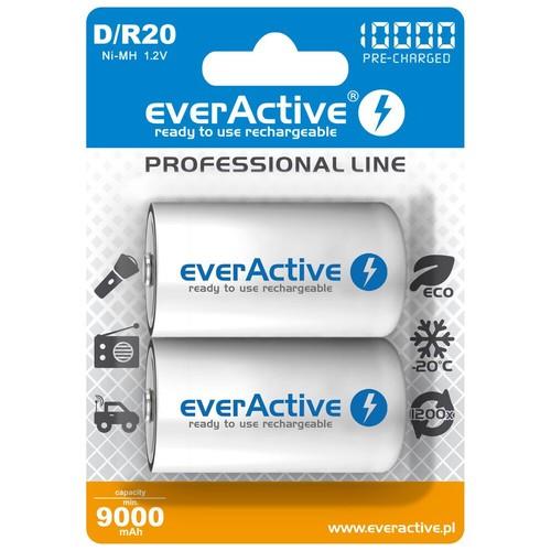 Akumulatorki D LR20 10000 mAh EVERACTIVE (2 szt.)
