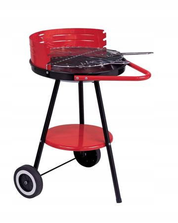 Grill węglowy ACTIVA 19771 na kółkach Czerwony
