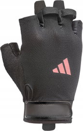 Rękawice treningowe ADIDAS Essential Training (rozmiar XS) Czarno-różowy