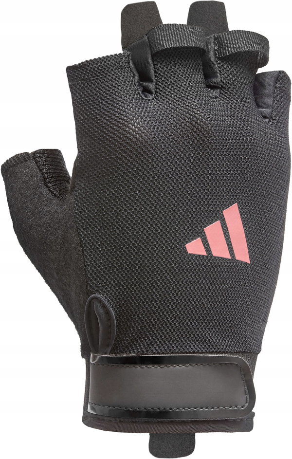 Rękawice treningowe ADIDAS Essential Training (rozmiar XS) Czarno-różowy