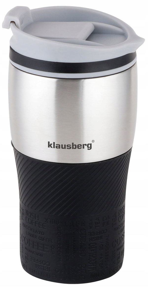 Kubek termiczny KLAUSBERG KB-7625 Czarny 320 ml