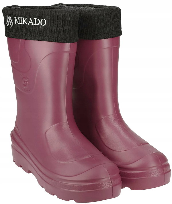 Kalosze MIKADO Lady BMK-LA-36 (rozmiar 36) Bordowy