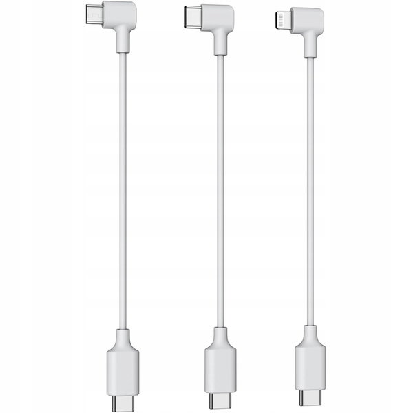 Zestaw kabli POTENSIC USB-C - Micro USB/USB-C/Lightning do Atom SE (3 szt.)
