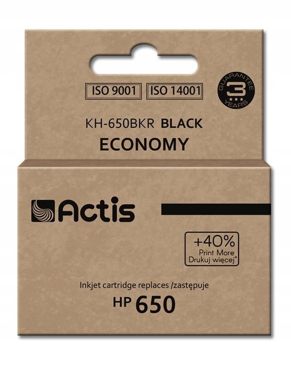 Tusz ACTIS do HP 650 CZ101AE Czarny 15 ml KH-650BKR