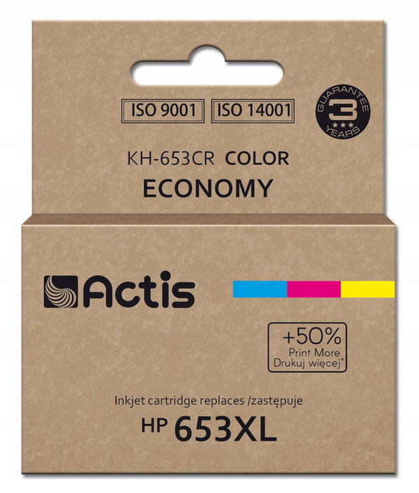 Tusz ACTIS do HP 653 XL 3YM74AE Kolorowy 18 ml KH-653CR