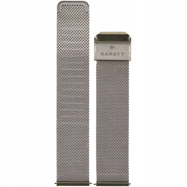 Pasek GARETT Stalowy (18 mm) Srebrny