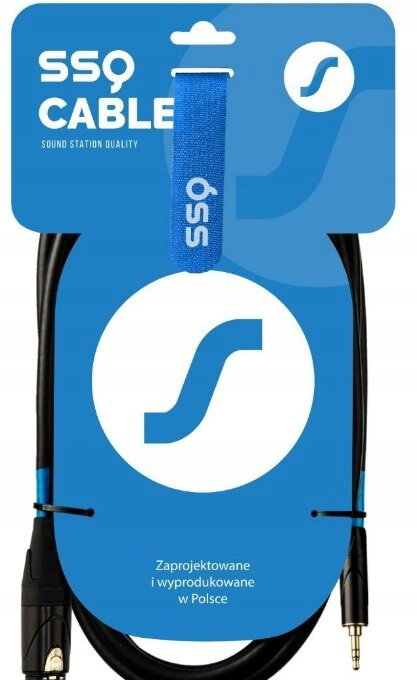 Kabel SSQ XLRMI0.5 XLR żeński - Jack stereo 3.5 mm 0.5 m