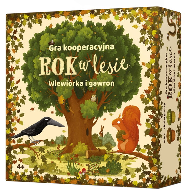 Gra logiczna NASZA KSIĘGARNIA Rok w lesie Wiewiórka i gawron