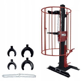 OK-08.0140 ŚCIĄGACZ SPRĘŻYN HYDRAULICZNY, STACJONARNY Z KOSZEM, 1000 KG