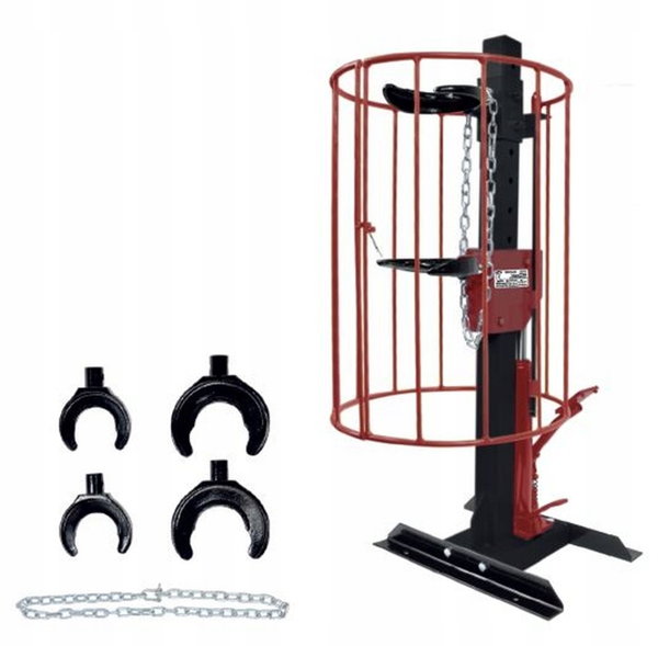 OK-08.0140 ŚCIĄGACZ SPRĘŻYN HYDRAULICZNY, STACJONARNY Z KOSZEM, 1000 KG
