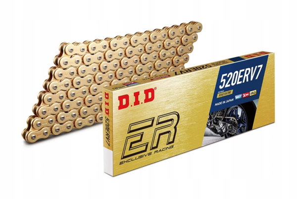DID520ERV7-114 D.I.D ŁAŃCUCH NAPĘDOWY MOTO. X-RING D.I.D (ROZKUTY + ZAKUWKA