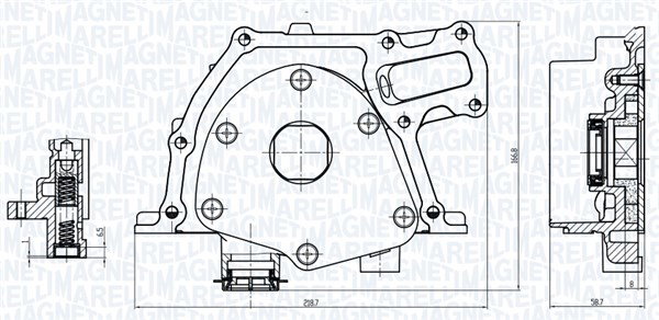 OP0070 POMPA OLEJU BMW M52/M54