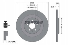 TX 92241803 TARCZA HAM. AUDI T. A6/A7/A8 10-18
