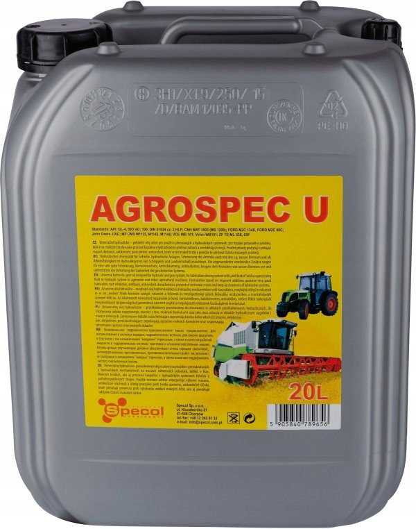 AGROSPEC U 20L OLEJ SPECOL AGROSPEC U 20L