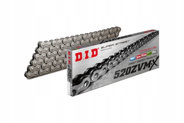 DID520ZVMX-108LE ŁAŃCUCH NAPĘDOWY MOTO. DID 520 X-RING (3889AN) (ZAKUTY)