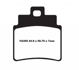 EBCFA355/4R KLOCKI HAM. T. MOTO. KYMCO MXU 250 (04-13)