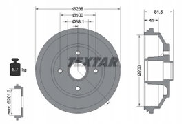 98100-0430 0 1 BĘBEN HAM. SUZUKI T. SPLASH/SWIFT 1,0-1,5 05-