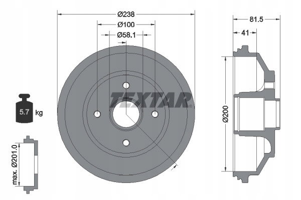 98100-0430 0 1 BĘBEN HAM. SUZUKI T. SPLASH/SWIFT 1,0-1,5 05-