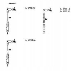 BRE206P200 PRZEWODY WYS. NAP. VW 1,6