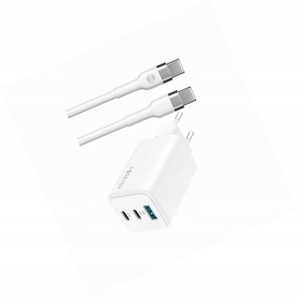 Szybka ładowarka GaN 65W 3 wejścia z długim kablem 2m do Oppo A74 4G