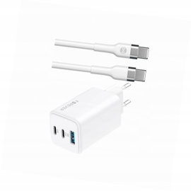Szybka ładowarka GaN 65W 3 wejścia z długim kablem 2m do Oppo A53 5G