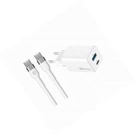 Szybka ładowarka GaN 45W 2 wejścia USB i USB-C z kablem do Huawei P Smart Z
