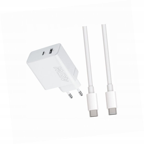 Szybka ładowarka 45W z długim kablem 2m 2 wejścia do Xiaomi Redmi 8