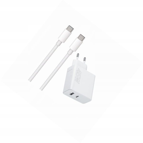 Szybka ładowarka 45W z długim kablem 2m 2 wejścia do Asus Zenfone 9