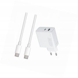 Szybka ładowarka 45W z długim kablem 2m 2 wejścia do Tecno Spark 10